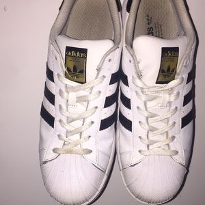 Adidas Black and white superstars originals